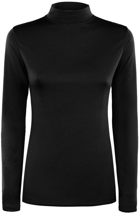 Gladys Lupetto donna felpato T-Shirt Manica Lunga donna Nero taglia S