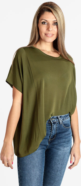 Louise Orop Maglia donna oversize manica corta T-Shirt Manica Corta donna Verde taglia Unica