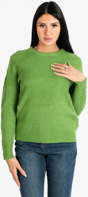 lois & pepe Maglione donna in misto lana Pullover donna Verde taglia S/M