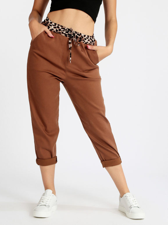 Wiya Pantaloni casual donna Pantaloni Casual donna Marrone taglia S