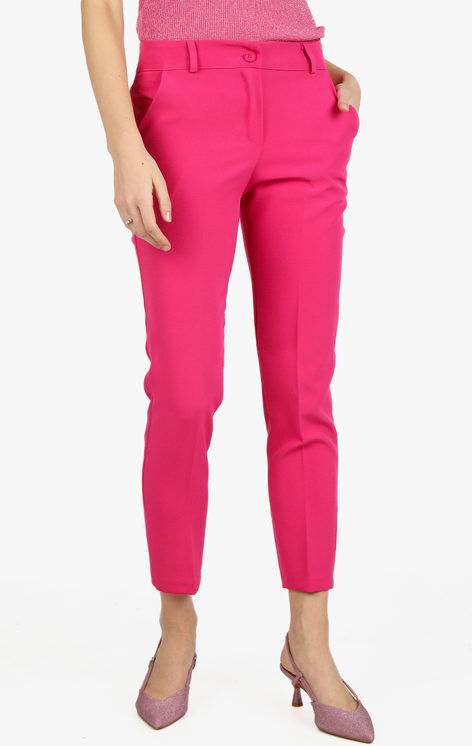 Frenetika Pantaloni classici da donna a sigaretta Pantaloni Eleganti donna Fucsia taglia M