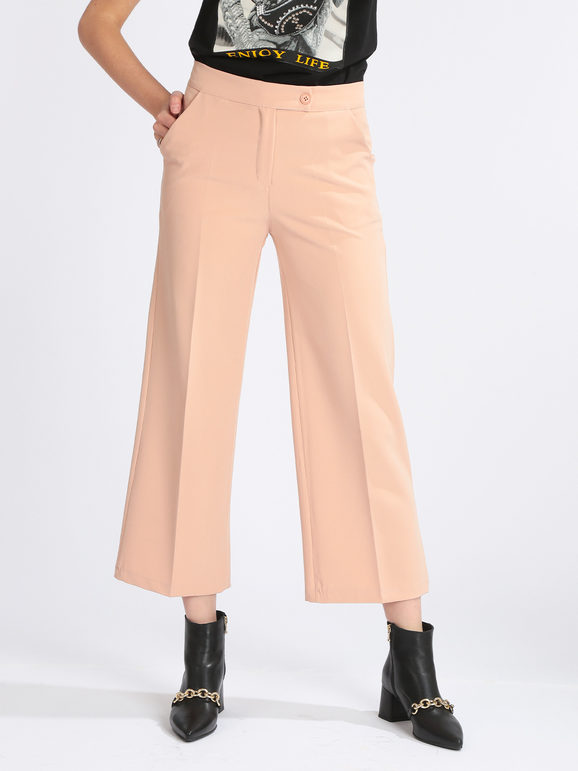 Frenetika Pantaloni cropped da donna Pantaloni Eleganti donna Rosa taglia XL