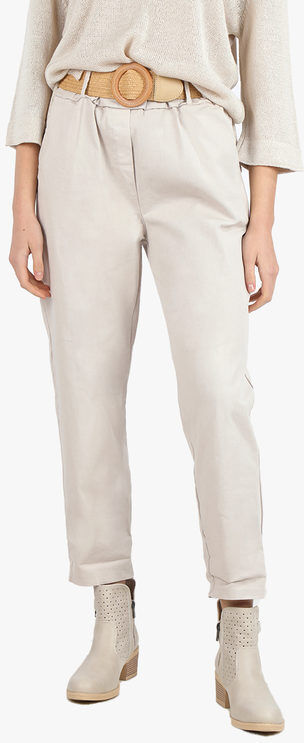 Solada Pantaloni donna a gamba larga con cintura Pantaloni Casual donna Beige taglia Unica