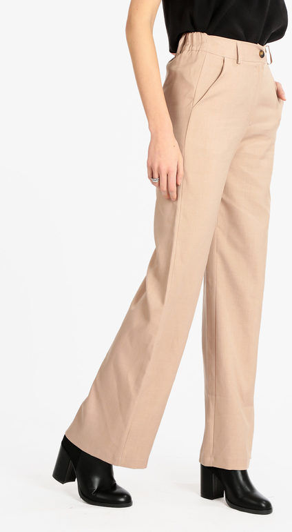 Melitea Pantaloni donna a gamba larga Pantaloni Casual donna Marrone taglia Unica