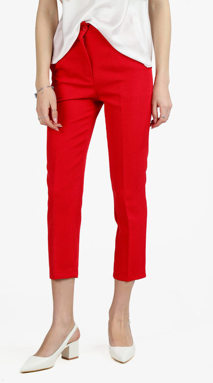 Melitea Pantaloni donna a sigaretta Pantaloni Casual donna Rosso taglia XL