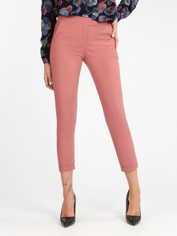 Frenetika Pantaloni donna classici con risvolto Pantaloni Casual donna Rosa taglia L