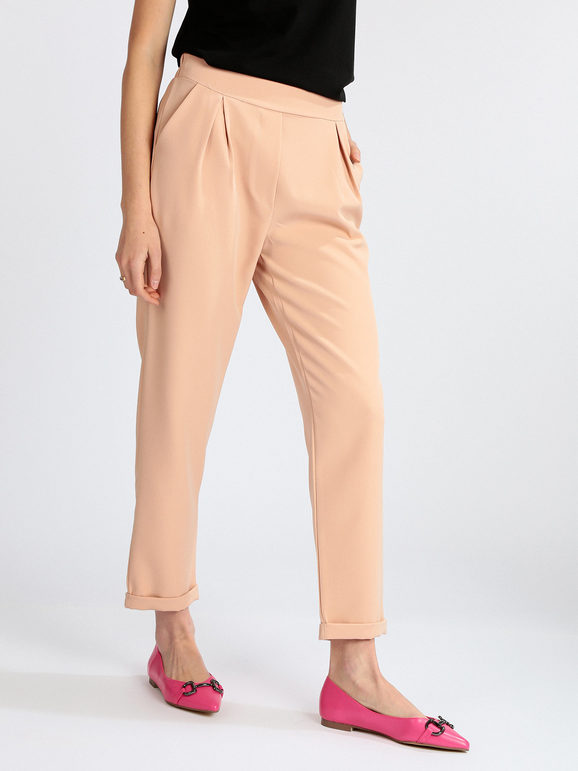 Frenetika Pantaloni donna con risvolto Pantaloni Eleganti donna Rosa taglia L