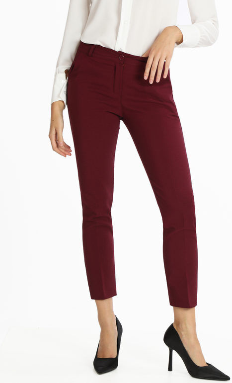 Frenetika Pantaloni donna eleganti Pantaloni Eleganti donna Rosso taglia L