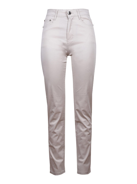 Max & Liu Pantaloni donna in cotone Pantaloni Casual donna Beige taglia 44