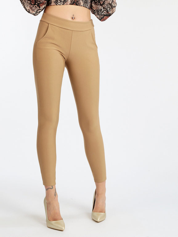 Jeans Louise Francoise Pantaloni donna modellanti push up Pantaloni Casual donna Beige taglia M