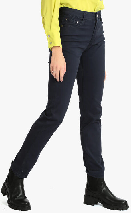 Max & Liu Pantaloni donna modello regular Pantaloni Casual donna Blu taglia 50