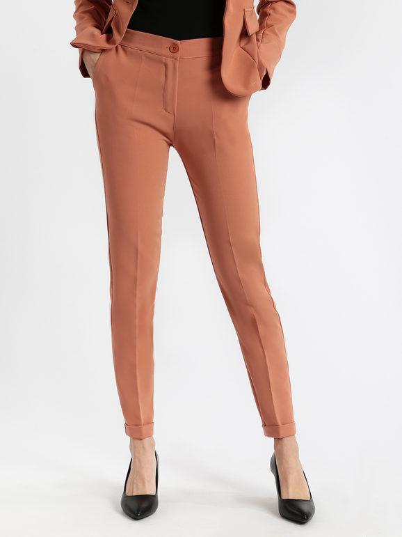 Solada Pantaloni eleganti con risvolto Pantaloni Eleganti donna Rosa taglia XL