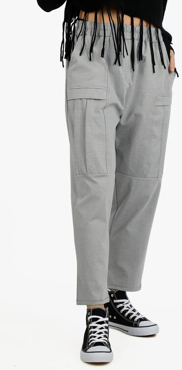 Solada Pantaloni jogger da donna a gamba larga Pantaloni Casual donna Grigio taglia Unica