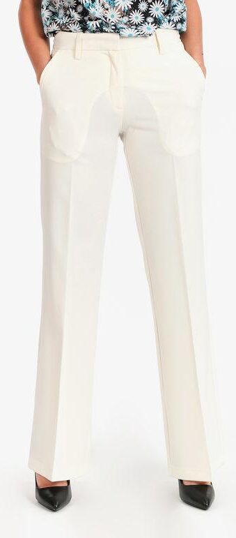 Solada Pantaloni lunghi a gamba larga Pantaloni Casual donna Bianco taglia XS