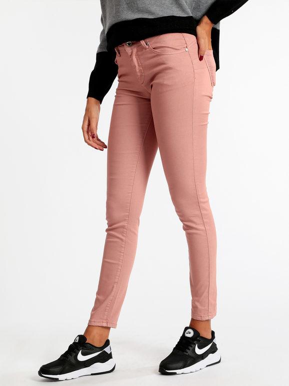 Fire Fire Pantaloni skinny con tasche Pantaloni Casual donna Rosa taglia S