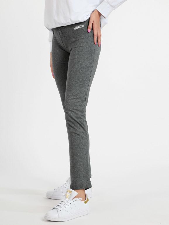 Dance Pantaloni sportivi donna in cotone con scritte Pantaloni Casual donna Grigio taglia L