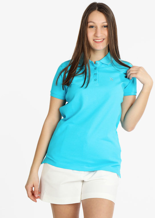 Be Board Polo donna in cotone manica corta Polo Manica Corta donna Blu taglia S