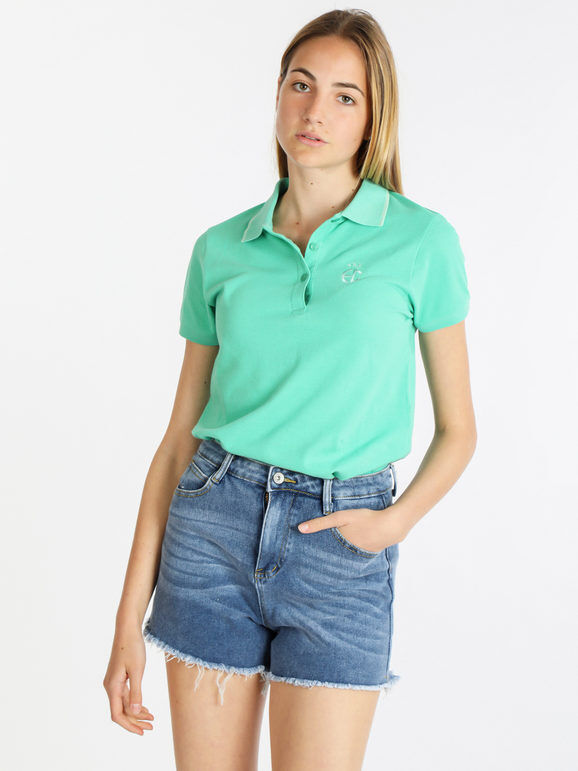 Coveri Polo manica corta donna in cotone Polo Manica Corta donna Verde taglia XXL