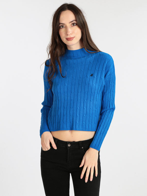 U.S. Grand Polo Pullover lupetto da donna Pullover donna Blu taglia L