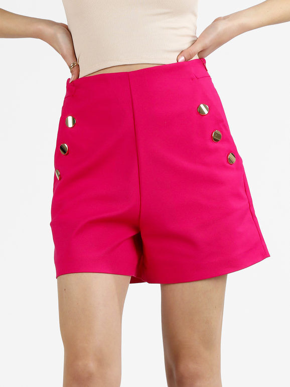 Miti Baci Shorts donna a vita alta Shorts donna Fucsia taglia XL