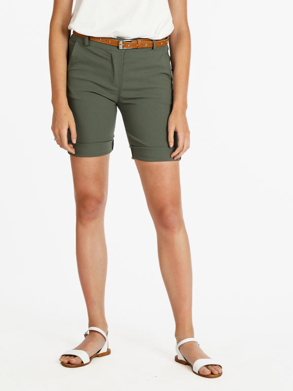 Solada Shorts donna con cintura Shorts donna Verde taglia XL