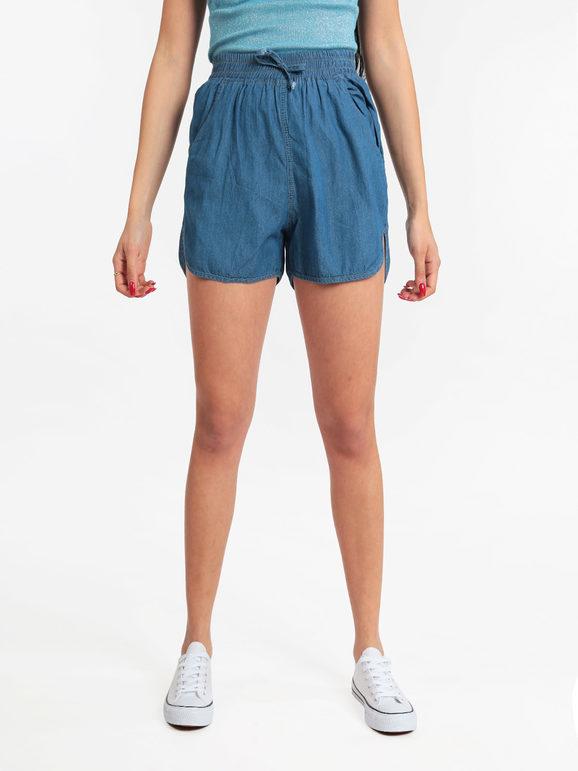 Airisa Shorts donna effetto jeans Shorts donna Blu taglia L/XL