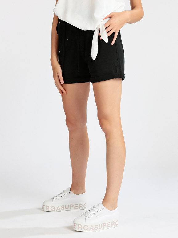 Smagli Shorts donna in cotone Shorts donna Nero taglia XS