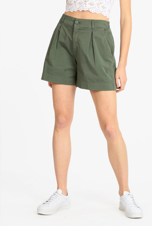 Griffai Shorts donna in cotone Shorts donna Verde taglia 46