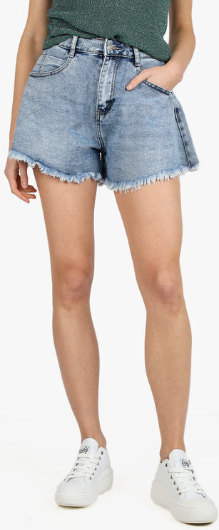 Sixte Shorts donna in denim con finale sfrangiato Jeans Shorts donna Jeans taglia S