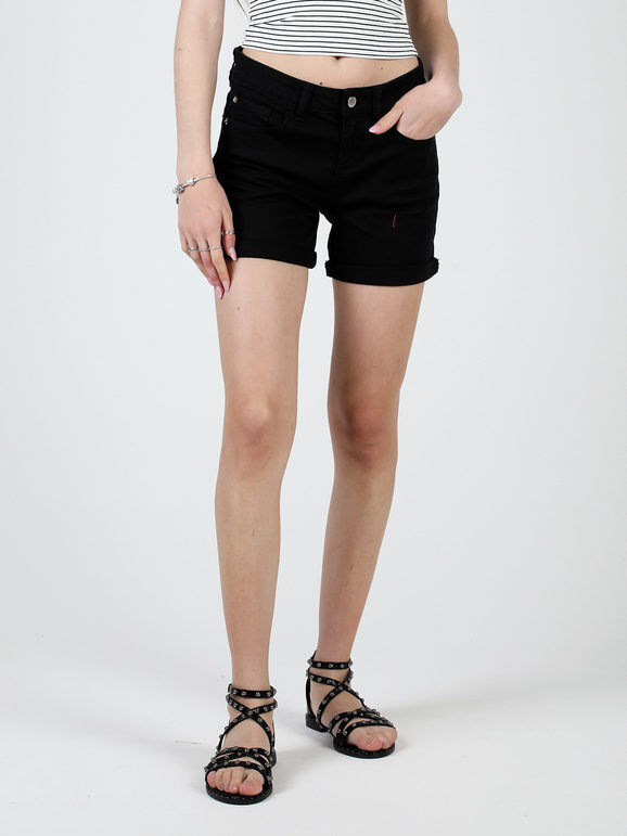 The People Rep Shorts donna in jeans Jeans Shorts donna Nero taglia 42