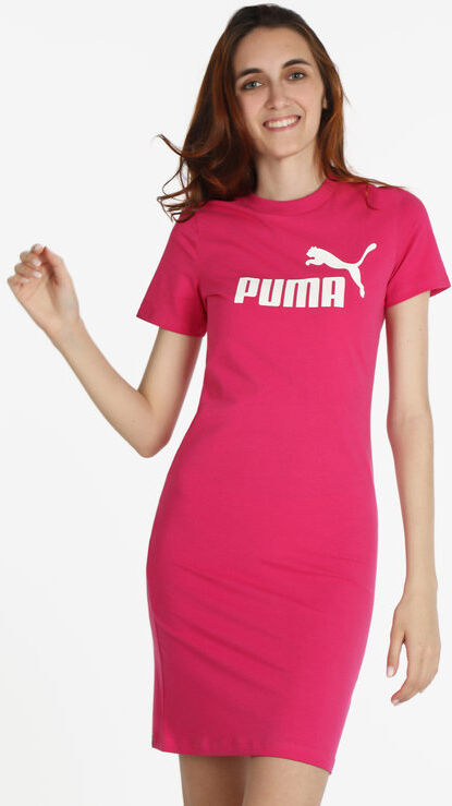 Puma SLIM TEE DRESS Vestito in cotone donna manica corta Vestiti donna Fucsia taglia XL