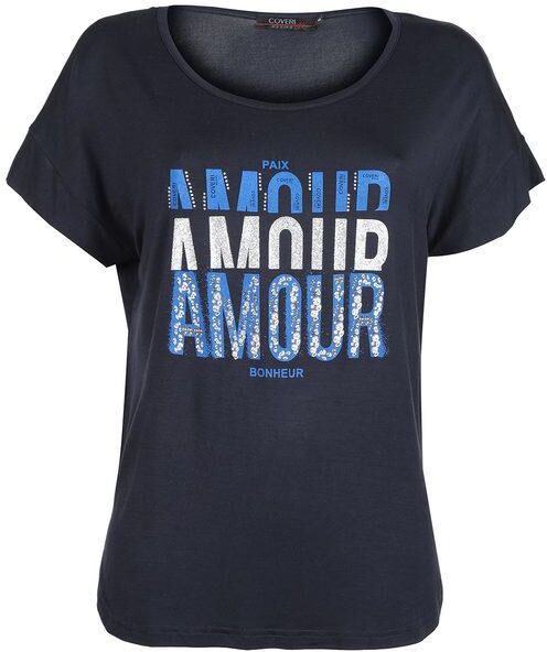 Coveri T-shirt donna con scritte T-Shirt Manica Corta donna Blu taglia M