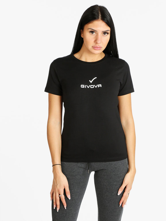 Givova T-shirt donna girocollo a manica corta T-Shirt Manica Corta donna Nero taglia M