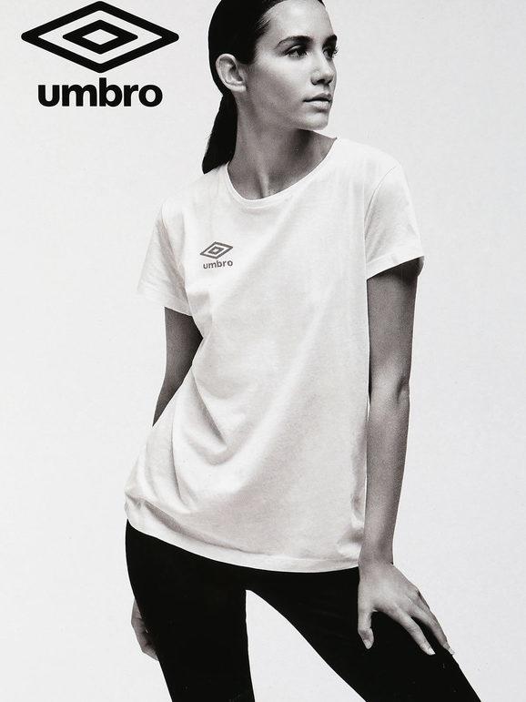 Umbro T-shirt donna girocollo T-Shirt Manica Corta donna Bianco taglia L