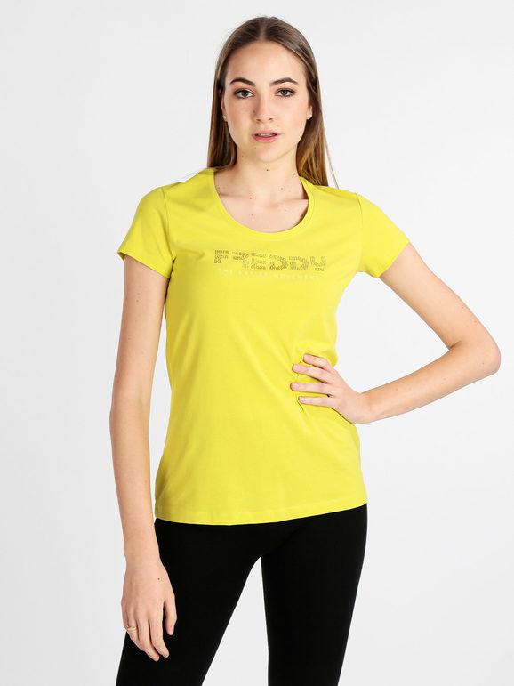 Freddy T-shirt donna in cotone T-Shirt Manica Corta donna Verde taglia L