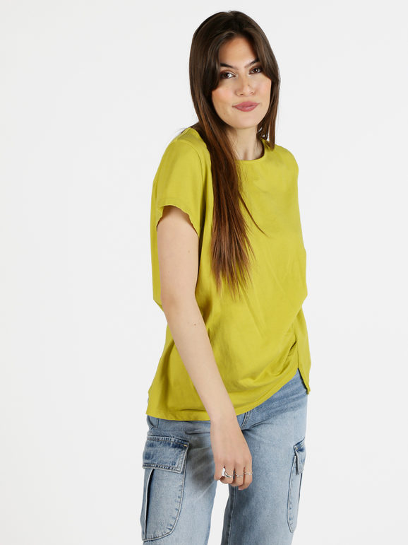 Wendy Trendy T-shirt donna in cotone T-Shirt Manica Corta donna Verde taglia Unica