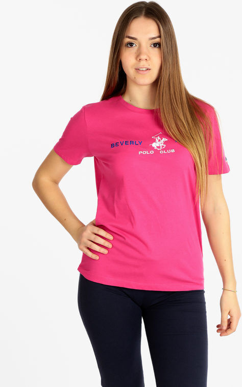 Polo Club T-shirt manica corta donna con scritta T-Shirt Manica Corta donna Fucsia taglia M