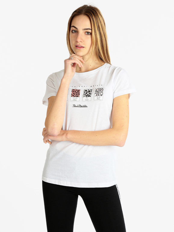 Renato Balestra T-shirt manica corta donna con stampe T-Shirt Manica Corta donna Bianco taglia XL