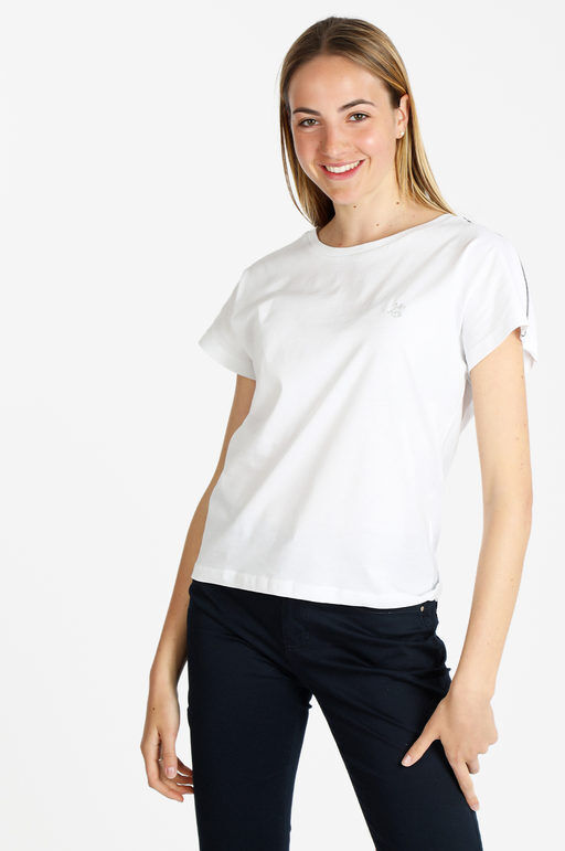 U.S. Grand Polo T-shirt manica corta donna in cotone T-Shirt Manica Corta donna Bianco taglia L