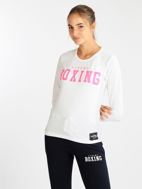 Xtreme Boxing T-shirt manica lunga donna T-Shirt Manica Lunga donna Bianco taglia S