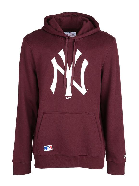 New Era Team Logo Hoody Neyyan Felpa con cappuccio Felpe Pesanti unisex Rosso taglia XS