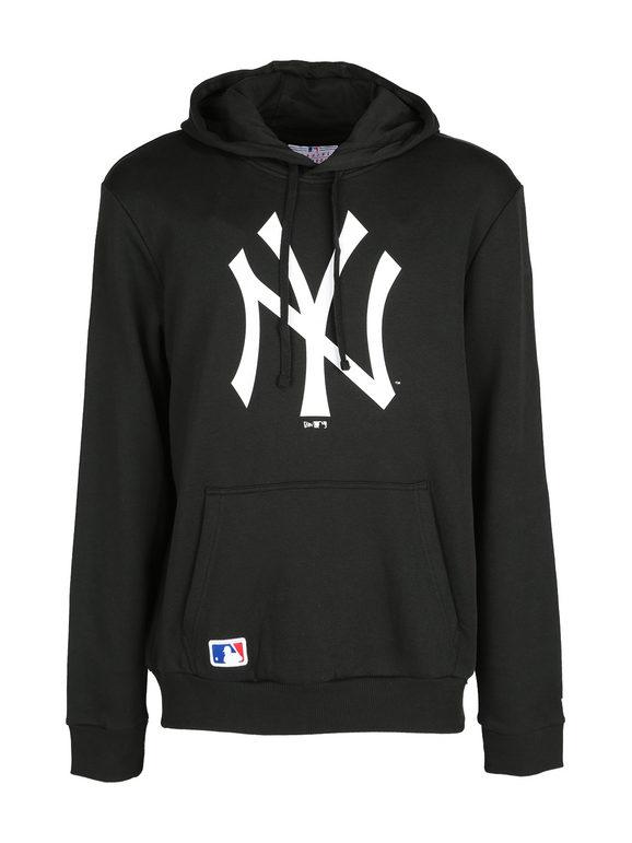 New Era Team Logo New York Yankees Felpa con cappuccio Felpe Pesanti unisex Nero taglia XXL