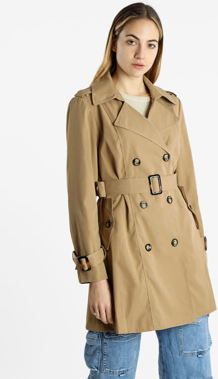 Monte Cervino Trench da donna a doppiopetto con cintura Trench donna Beige taglia M