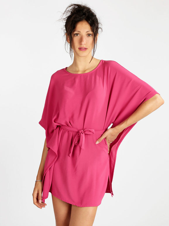 Aefan Vestito donna con maniche a pipistrello Vestiti donna Fucsia taglia Unica