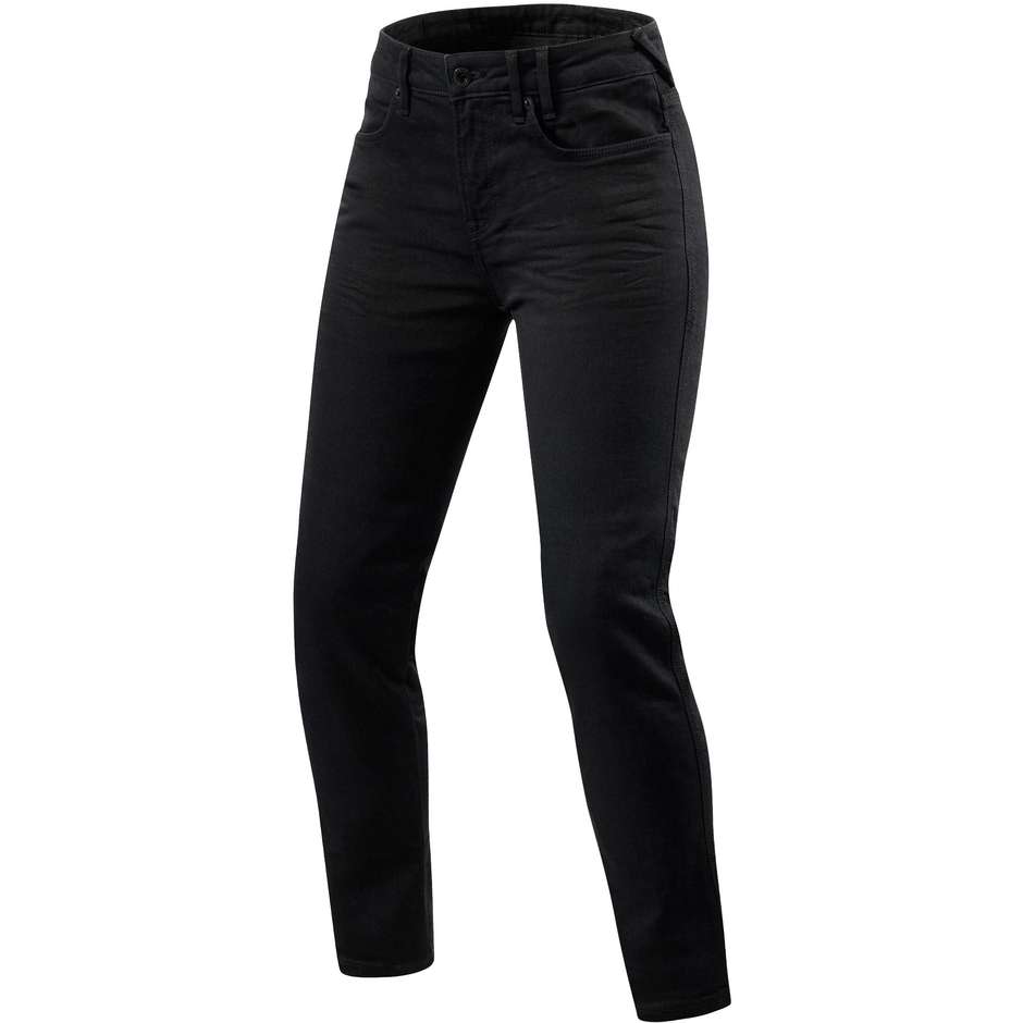 Jeans Moto Donna Rev'it MAPLE 2 Ladies SK Nero L30 taglia 28