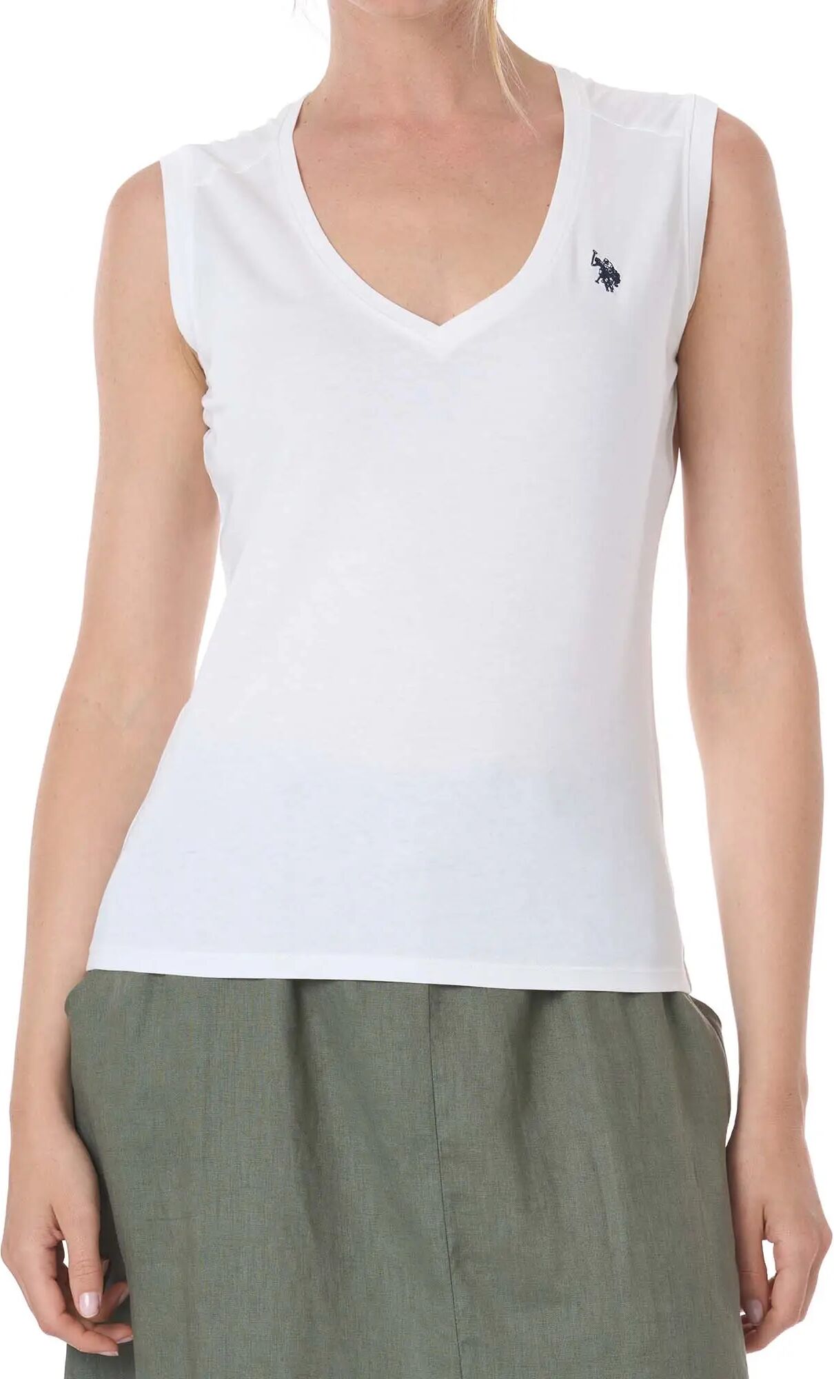 Us Polo Assn. T-shirt Donna Colore Bianco BIANCO XS