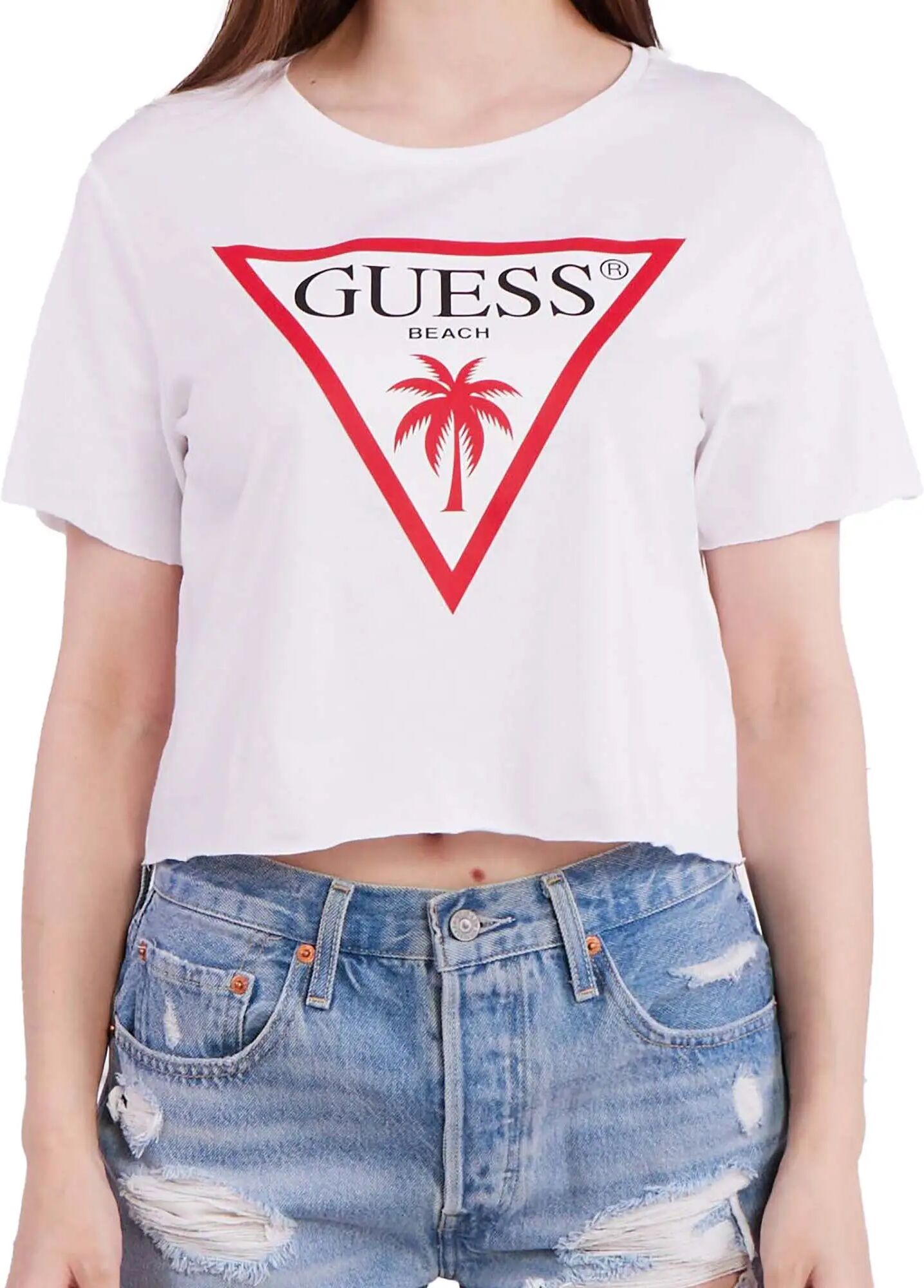 Guess T-shirt Donna Colore Bianco BIANCO XS