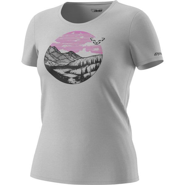 Dynafit Artist Series Co W - T-shirt - donna Light Grey/Black/Pink XL