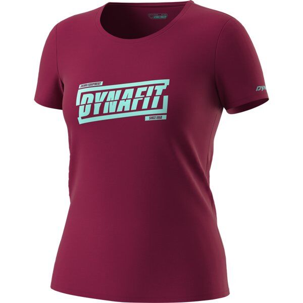 Dynafit Graphic - T-Shirt sport di montagna - donna Bordeaux/Light Blue I46 D40
