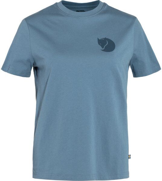 Fjällräven Fox Boxy Logo W - T-shirt - donna Blue XS